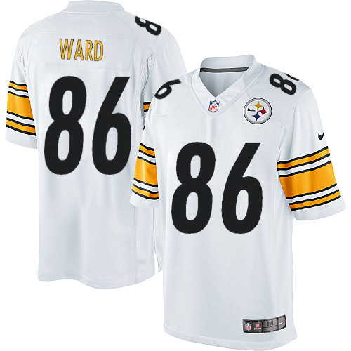 Men's Limited Hines Ward Nike Jersey White Road - #86 NFL Pittsburgh Steelers